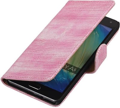 Samsung Galaxy A5 Bookstyle Wallet Hoesje Mini Slang Roze - Cover Case Hoes
