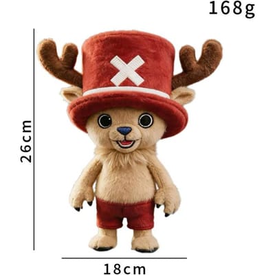 NIEUWE Anime ONE PIECE Tony Chopper Pluche Pop Speelgoed Anime One Piece Merchandise Pluche Poppen Cartoon OP Zachte Knuffel Kinderen Cadeau brown