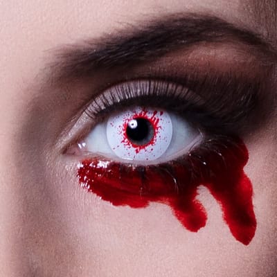 Boland - Paar 3-maandslenzen Bloody - Volwassenen - Halloween en Horror - Halloween contactlenzen - Horror