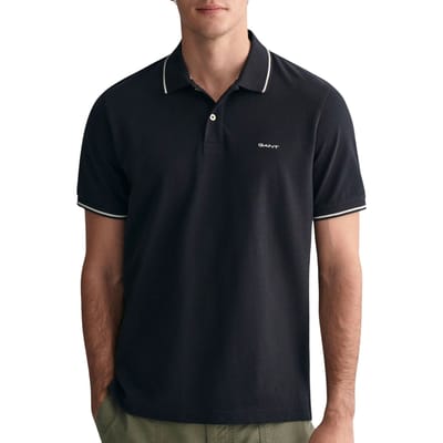 Gant Tipping SS Pique Rugger Polo Heren - Maat M