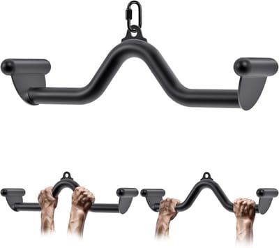 Heavy Duty Pull Down Bars voor Kabelmachine - Triceps en Rugtraining Accessoire - Stevig Staal voor Thuisgym en Fitness Workouts