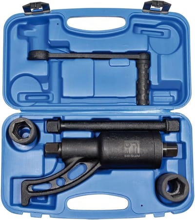 SW-Stahl 03966L koppelvermenigvuldiger 1 inch, 3.200 Nm 5-delig I koppelversterker vrachtwagen I momentsleutel met dopsleutelinzetset I kofferset voor vrachtwagens