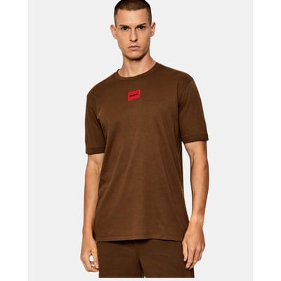 T-shirt Korte Mouw HUGO Diragolino212 Box Logo T-shirt