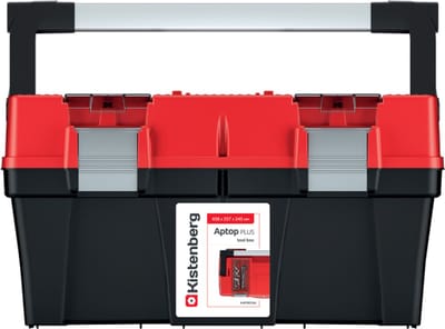 Kistenberg Aptop Plus 50 - Gereedschapskoffer - Met Organizer - Aluminium Sluitingen - Zwart en Rood