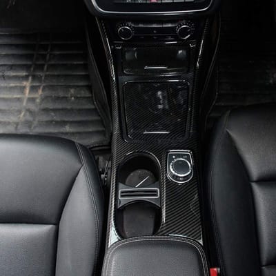 Carbon ABS interieurconsole panel trim stickers voor Benz CLA GLA A Klasse W117 X156 W176 A180 2014-2018 - Set van 6 stuks voor een luxe uitstraling en bescherming