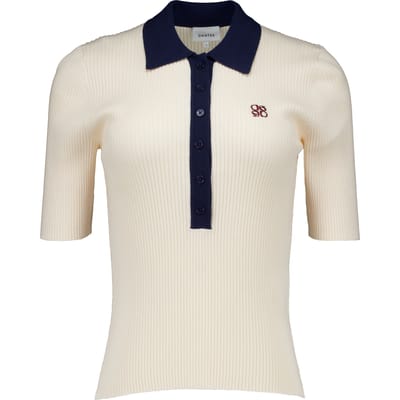 Dante 6 Byra Knitted Polo Polos Creme 261440