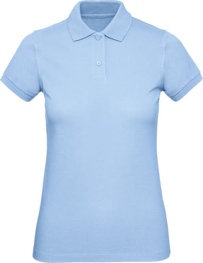 B&C Ladies' organic polo shirt CGPW440 - sky blue - L