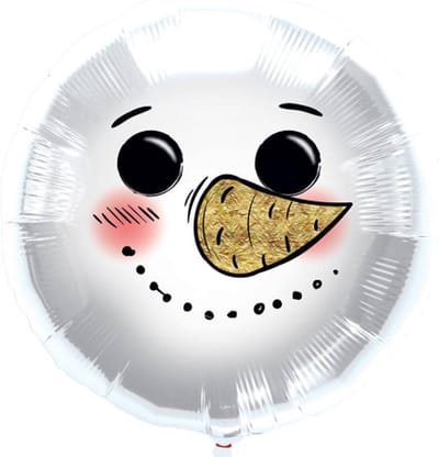 Folieballon Sneeuwpop - 45cm
