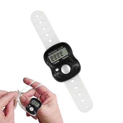 Vingerteller - Digitale teller - Activiteiten bijhouden - Handige ringvorm - 15cm lengte - Meerkleurig