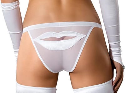 Roza- Lipst- slip- wit S