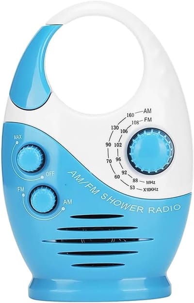 Draadloze Douche Radio - Waterdichte Speaker - Muziek Luisteren - DAB+ Ontvangst - 13.8 x 9.5 x 6.2 cm