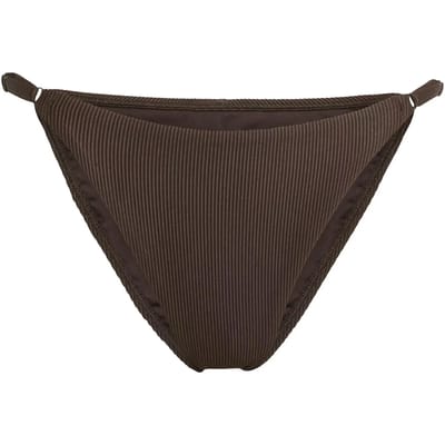 Adidas Sportswear Iconisea Ribbed Bikinibroekje - Dames - Bruin