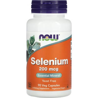 NOW Foods, Selenium, 200 mcg, 90 Plantaardige Capsules
