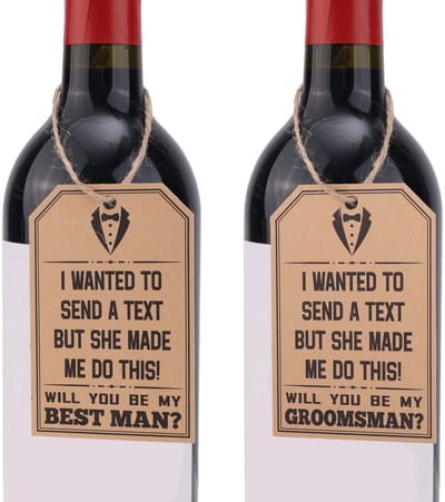 Dailygoods - 10st Bruidsjonkers Aanzoek Kaarten, Humoristische Bruidsjonkers Uitnodigingskaarten Wil Je Mijn Bruidsjonker Zijn Kaarten Bruiloft Geschenken Set Uitnodigingsverzoek voor Huwelijksceremonie