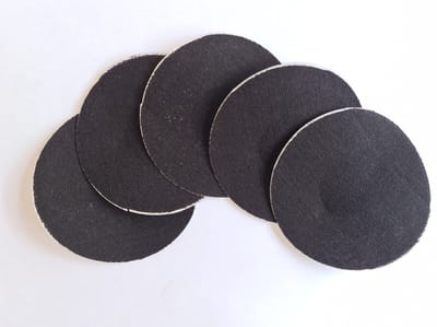 10 ronde sensorpleisters / fixatie pleisters / fixeer tapes / stickers voor de Freestyle Libre Sensor (FSL) - kleur zwart