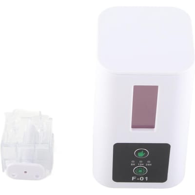Aquarium Visvoeder Draaibaar Afneembaar Slimme Vis Timer Voeder Dispenser met Droogbox voor Vis gray