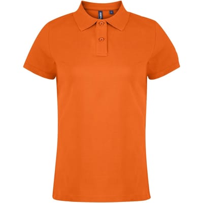 Asquith & Fox Dames/dames Poloshirt met korte mouwen en effen mouwen (Oranje)