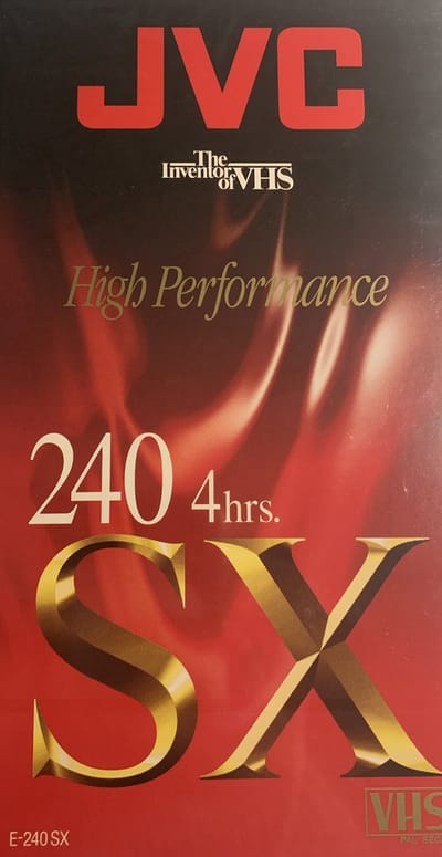 JVC E-240 SX VHS videoband 240min high performance