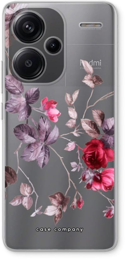 Case Company® - Hoesje geschikt voor Xiaomi Redmi Note 13 Pro plus hoesje - Mooie bloemen - Soft Cover Telefoonhoesje - Bescherming aan alle Kanten en Schermrand