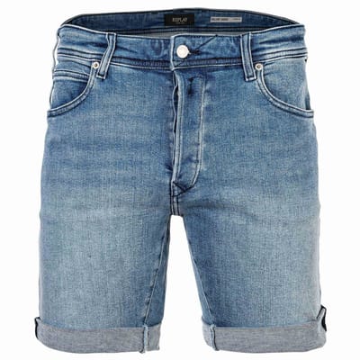 Replay Rbj.981 Short Jeans Heren - Broek - Lichtblauw - Maat 33