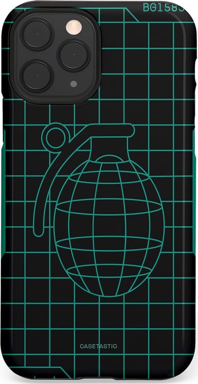 Casetastic Hoesje Geschikt voor Apple iPhone 11 Pro - Stijlvolle Beschermende Duo-layer Case - Retro bom