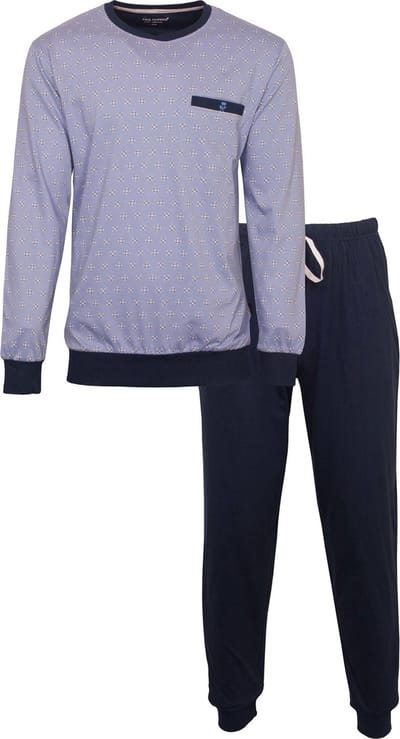 Paul Hopkins Heren Pyjama - Lange mouwen - Licht Blauw - Maat XXL
