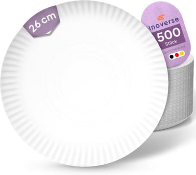 Papieren Borden - Wegwerp Servies - Feesten en Snacks - Stabiel en Lekvrij - 26 cm Diameter - N.v.t.
