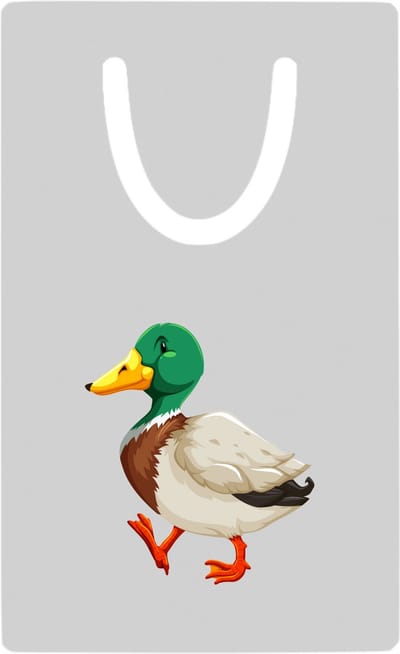 Hacebo® - Eenden metalen boekenlegger - Eend - Dieren liefhebbers - Vogels - dieren - kinderboerderij Bladwijzer boekenleggers - 7.6 cm x 5cm