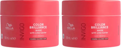 Wella Invigo Color Brilliance Mask Gekleurd & Dik Haar 150ml - 2 Stuks - Voordeelverpakking