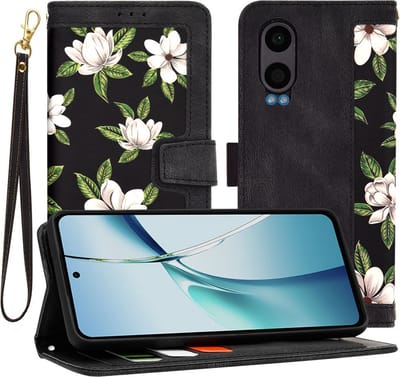 Hoesje geschikt voor OnePlus Nord CE 4 Lite - Techsuit FlipCraft Book Wallet Case met koord - Flowers of the Dawn
