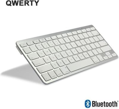Peachy Wit Bluetooth keyboard draadloos toetsenbord QWERTY