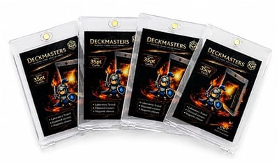 Deckmasters Magnetische Kaarthouders 35PT - 4 Stuks - UV Bescherming - Trading Card Holder voor MTG & Sportkaarten - Hersluitbare sleeve