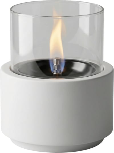 Tenderflame Lotus 12 Tafelhaard - Natural Concrete - Tenderfuel - Bio-Ethanol Alternatief - Rookvrij, veilig, schoon en geurarm