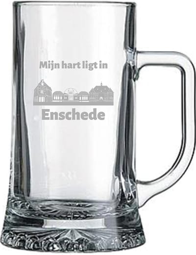 Gegraveerde bierpul 50cl Enschede