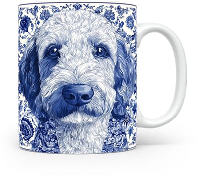 Mok Goldendoodle Beker voor koffie of tas voor thee, cadeau voor dierenliefhebbers, moeder, vader, collega, vriend, vriendin, kantoor, opa, oma, hond, kerst, sinterklaas, verjaardag