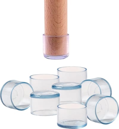 16x Siliconen Dopjes voor Stoelpoten Ronde Pads 30mm - Krasvrij en Geluidsarm Sliders voor Vloeren