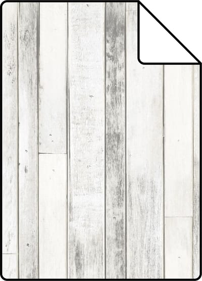 Proefstaal ESTAhome behang sloophout grijs wit - 26.5 x 21 cm - 138816-S