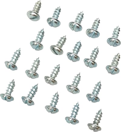 Schroeven en clips - Meubel reparatie - Meubels herstellen - Roest en lichtbestendig - 20 stuks - Zilver