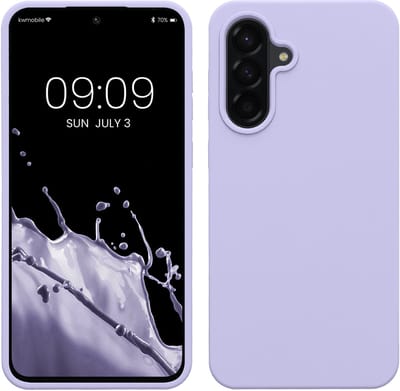 kwmobile telefoonhoesje geschikt voor Samsung Galaxy A56 5G - Hoesje met siliconen coating - Smartphone case in lavendel