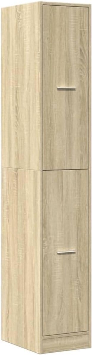 Apothekerskast - Keukenkast Ladekast - Opbergen Keuken - Duurzaam Houtmateriaal - 30x41x175 cm - Sonoma Eiken