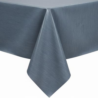 Protecttable - Tafelzeil Linnenlook Denim Light Blue 140x50cm - Tafelkleed Afwasbaar - Kunststof