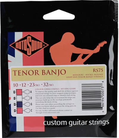 Rotosound RS75 snaren set tenor banjo nickel wound, loop end