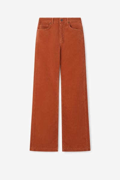 Sissy-Boy - Bruine corduroy flaired broek