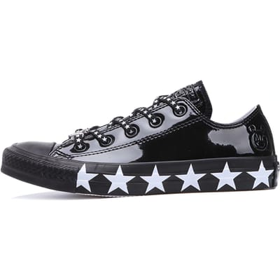 Chuck Taylor All Star Miley Cyrus x Chuck Taylor All Star Wmns Converse Lage Patent 'Sterren' Dames 563720C 35 gray