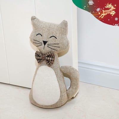 Schattige verzwaarde stoffen dieren deurstopper - decoratieve deurklem voor thuis en kantoor