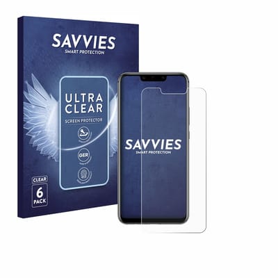 Savvies - Screenprotector voor Huawei Mate 20 lite - Folie Beschermfolie transparant 6 Stuks