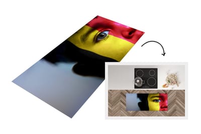 Keukenloper - Loper keuken - Vlag van België - 120x50 cm - Keukenloper vinyl