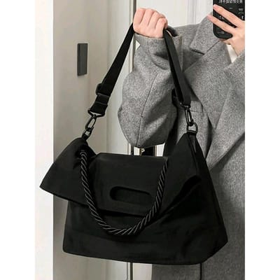 Nieuwe Mode Breedband Crossbody Tas Grote Capaciteit Veelzijdige Postman Tas Klasse Pendelaar Speelgoedtas gray