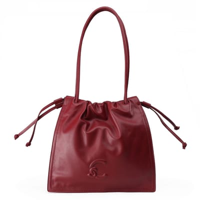 COCCINELLE Leren schoudertas Dulse Handbag Ribes (rood)paars