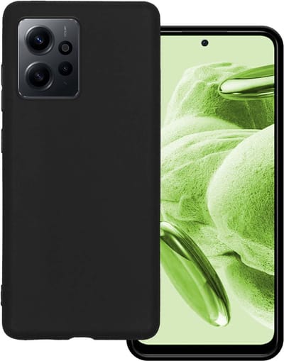 Hoesje Geschikt voor Xiaomi Redmi Note 12 4G - Sterk & Shockproof - Hoes Cover - Siliconen Case - Zwart